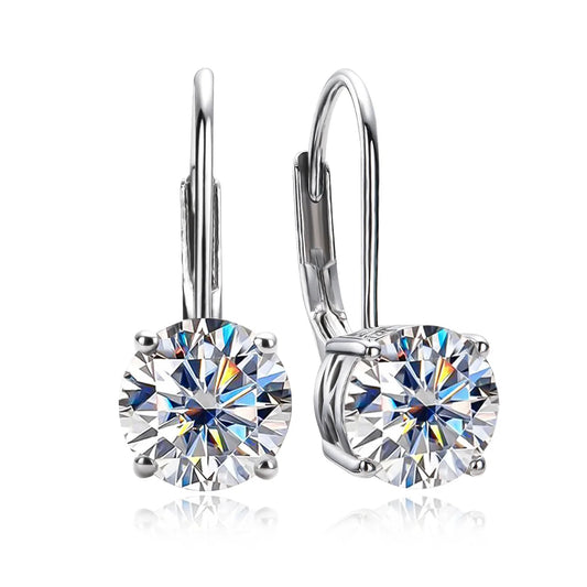 Boucles D'oreilles Pendante Moissanite D Color VVS1 -  Calypso