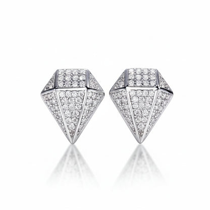 Boucles D'oreilles Losange Moissanite D Color VVS1 - Eos