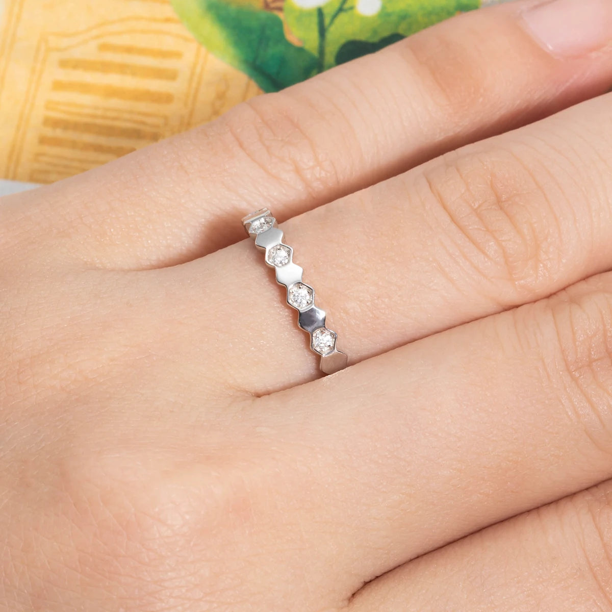 Alliance Mariage Moissanite D Color VVS1 - Manon