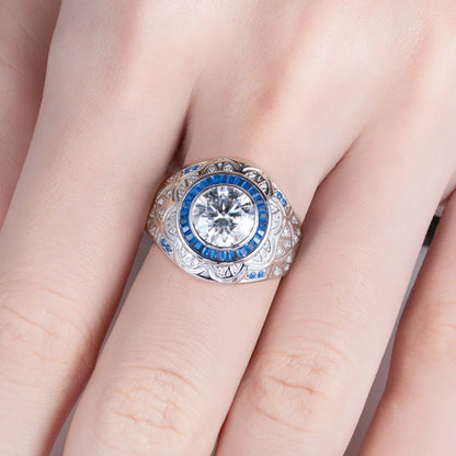 Bague de Mariage Homme Moissanite D Color VVS1 - Samuel