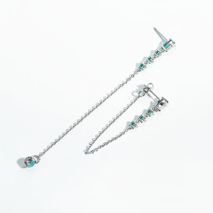 Boucles D'oreilles Pendantes Moissanite D Color VVS1 - Fillante