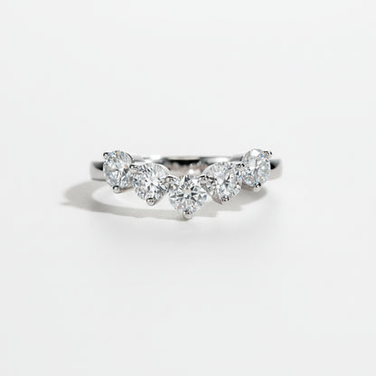 Alliance de Mariage Femme Moissanite D Color VVS1 - Pauline