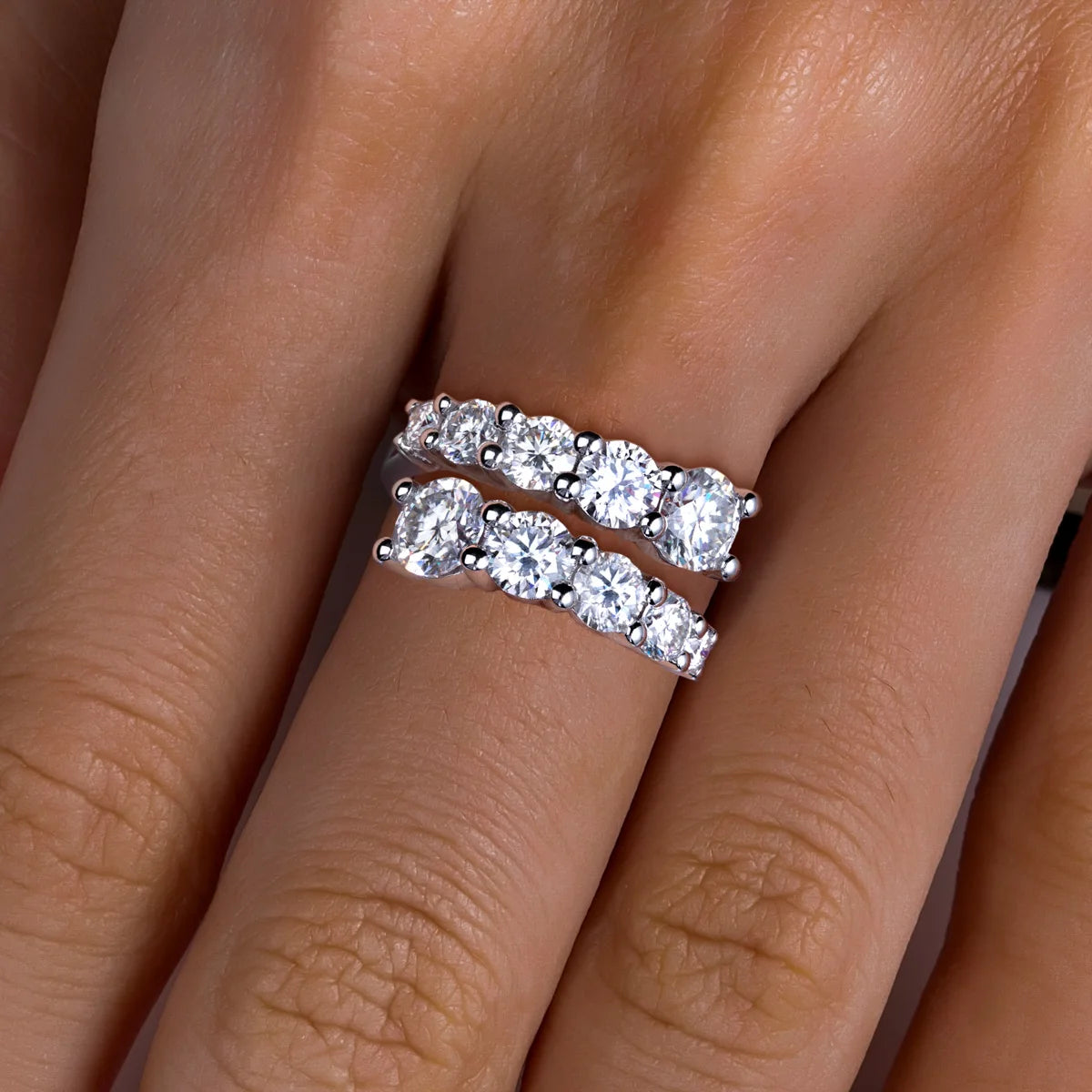 Alliance de Mariage Femme Moissanite D Color VVS1 - Diane