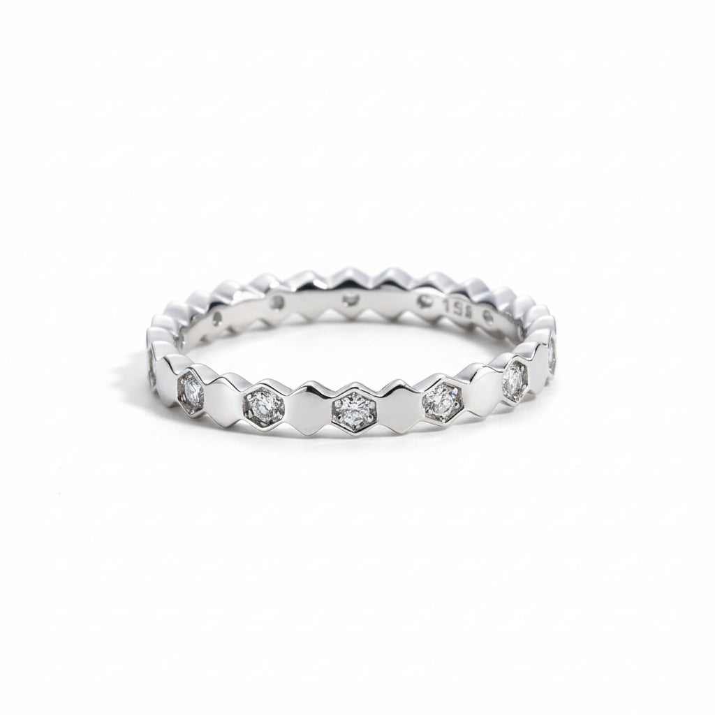 Alliance Mariage Moissanite D Color VVS1 - Manon