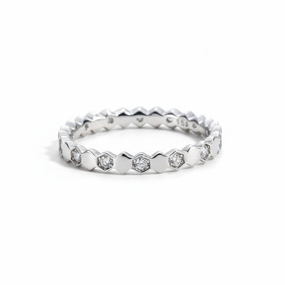 Alliance Mariage Moissanite D Color VVS1 - Manon
