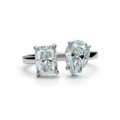 Bague de Fiançailles Femme Moissanite D Color VVS1 - Albertine