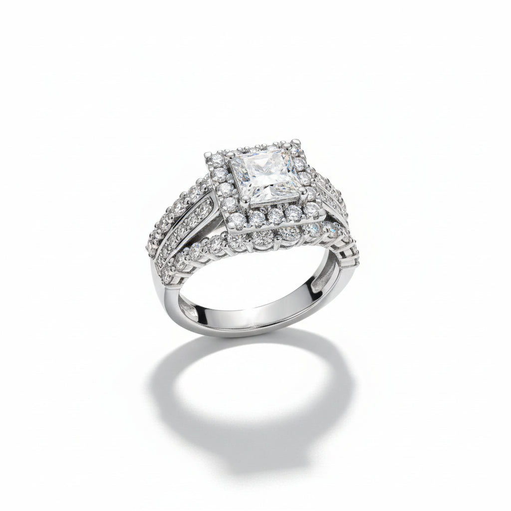 Bague de Fiançailles Femme Moissanite D Color VVS1 - Alexina