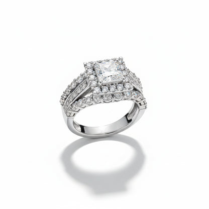 Bague de Fiançailles Femme Moissanite D Color VVS1 - Alexina