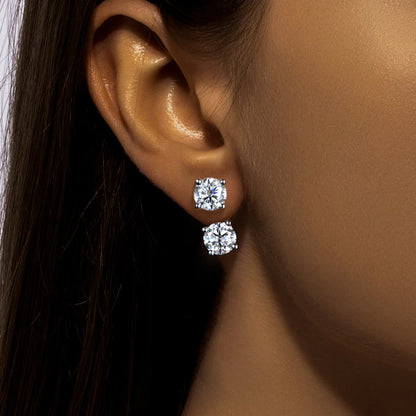 Boucles D'oreilles Femme Moissanite D Color VVS1 - Paloma
