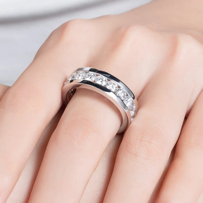 Alliance Mariage Moissanite D Color VVS1 - Unisex