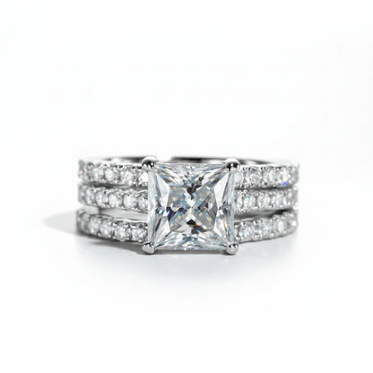 Bague de Fiançailles Femme Moissanite D Color VVS1 - Iris