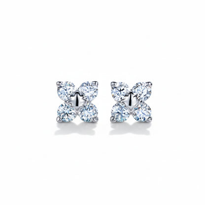 Boucles D'oreilles Croix Moissanite D Color VVS1 - Castille