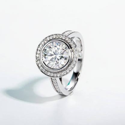 Bague de Fiançailles Femme Moissanite D Color VVS1 - Aliénor