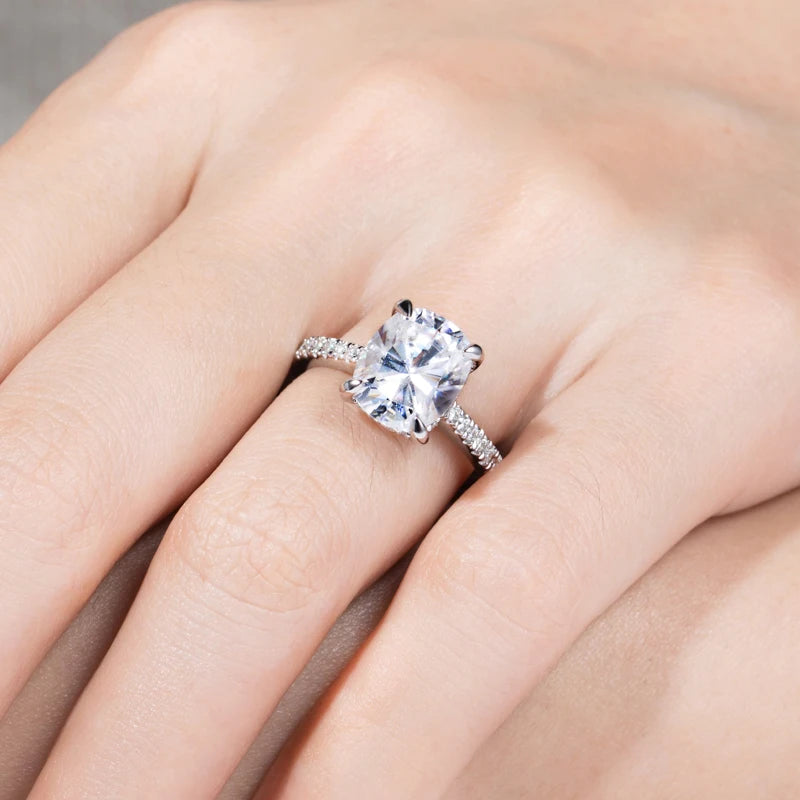 Bague de Fiançailles Femme Moissanite D Color VVS1 - Mia
