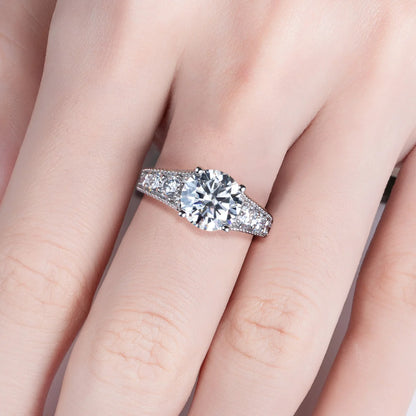 Bague de Fiançailles Moissanite D Color VVS1 - Cindy