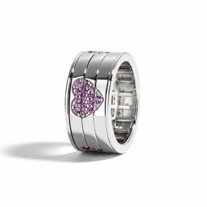 Bague Coeur Moissanite D Color VVS1 - Coeur