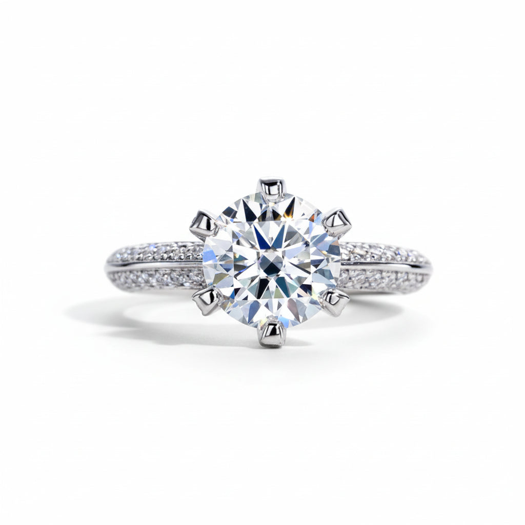 Bague de Fiançailles Moissanite D Color VVS1 - Zoe