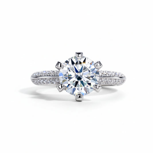 Bague de Fiançailles Moissanite D Color VVS1 - Zoe