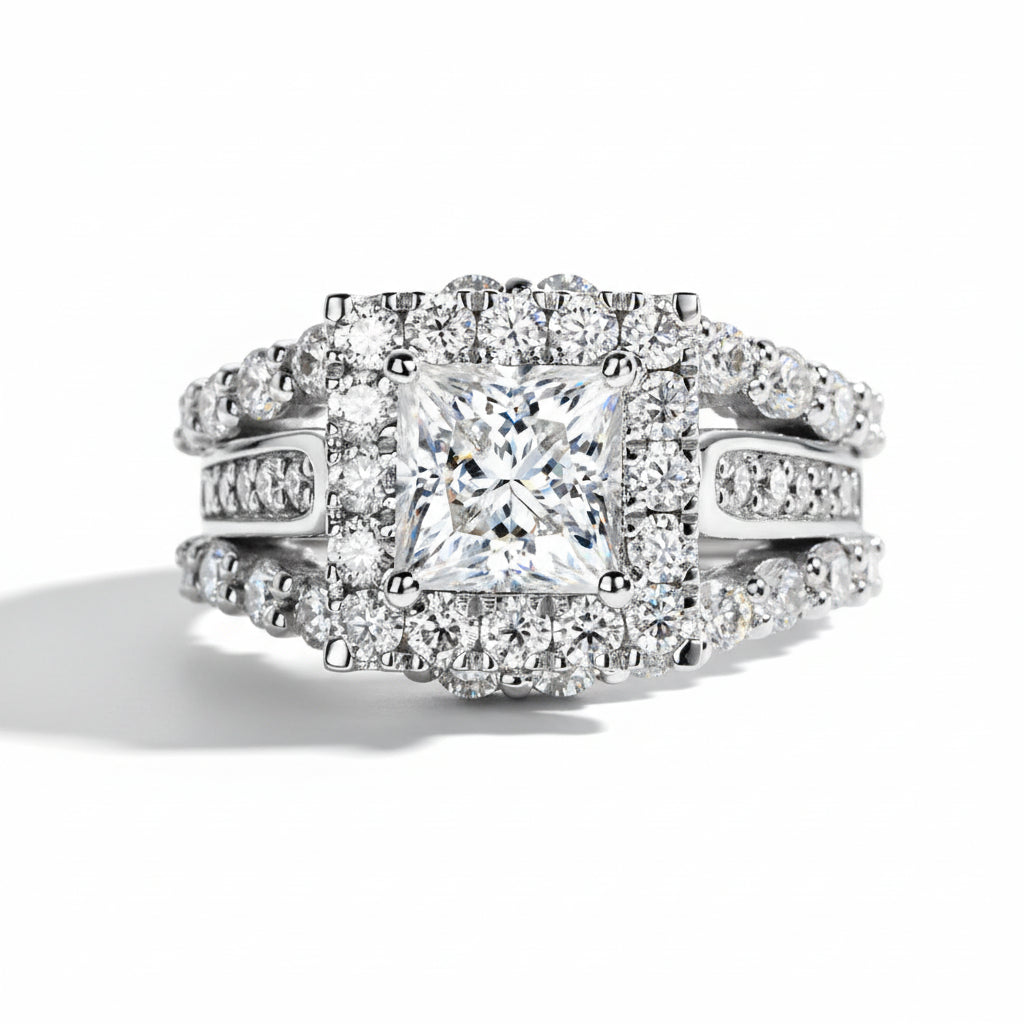Bague de Fiançailles Femme Moissanite D Color VVS1 - Alexina