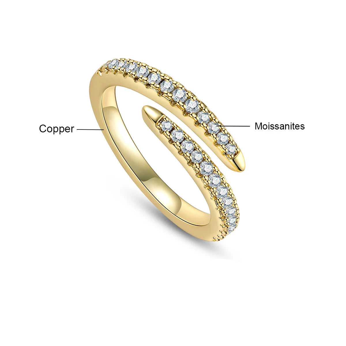 Alliance de Mariage Femme Moissanite D Color VVS1 - Romy