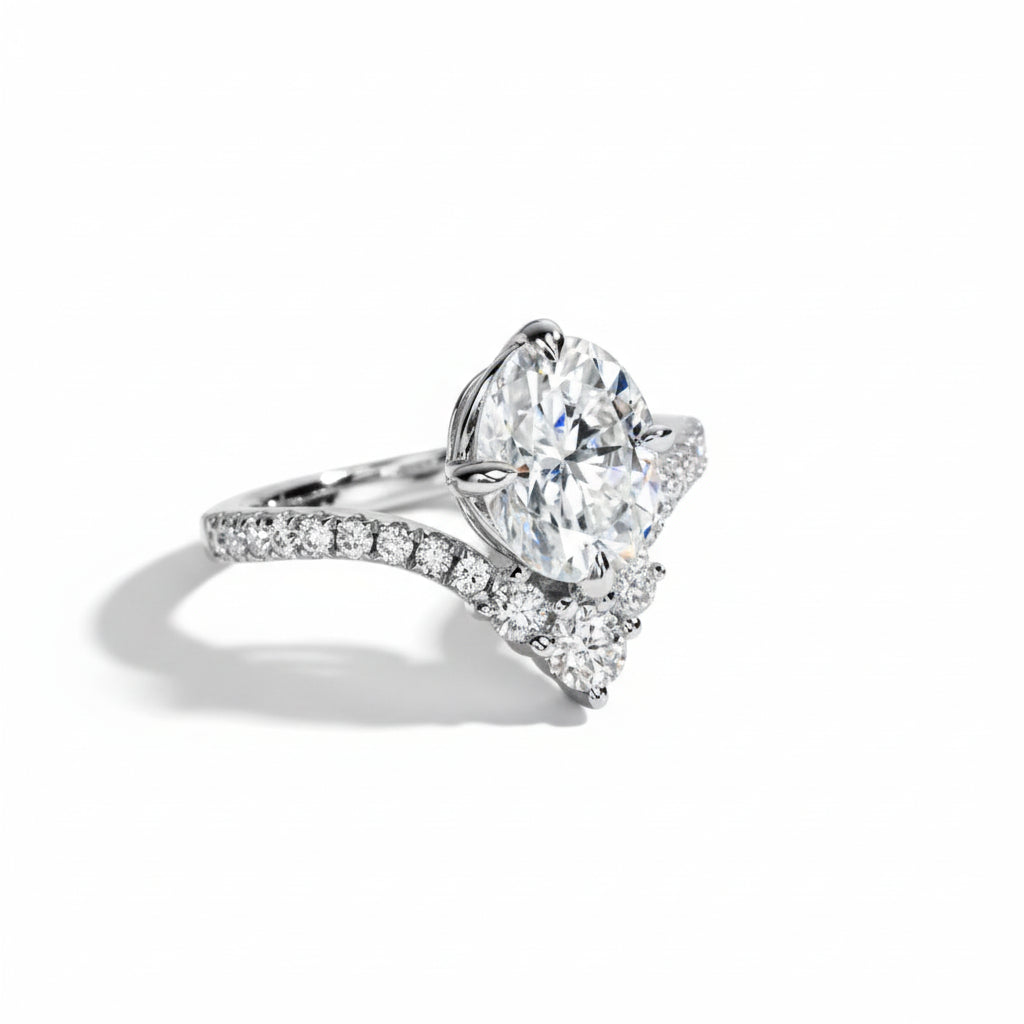 Bague de Fiançailles Femme Moissanite D Color VVS1 - Almira