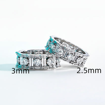 Alliance de Mariage Femme Moissanite D Color VVS1 - Iris