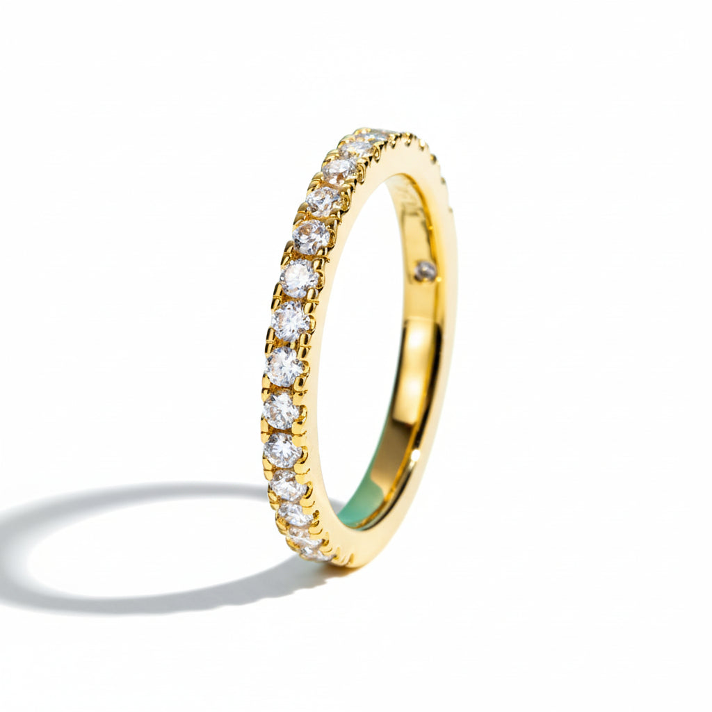 Alliance de Mariage Femme Moissanite D Color VVS1 - Camille