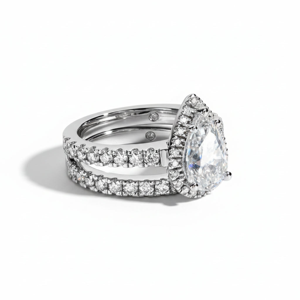 Bague de Fiançailles Femme Moissanite D Color VVS1 - Paolina