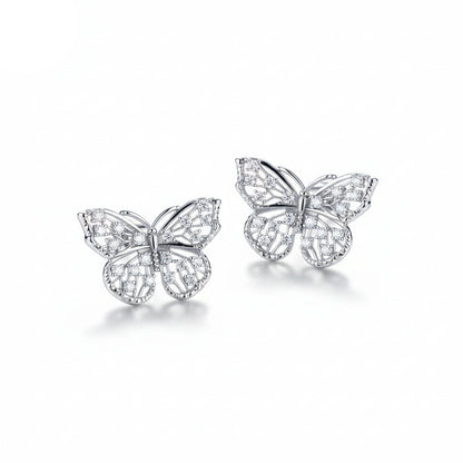 Boucles D'oreilles en Moissanite D Color VVS1 - Papillon