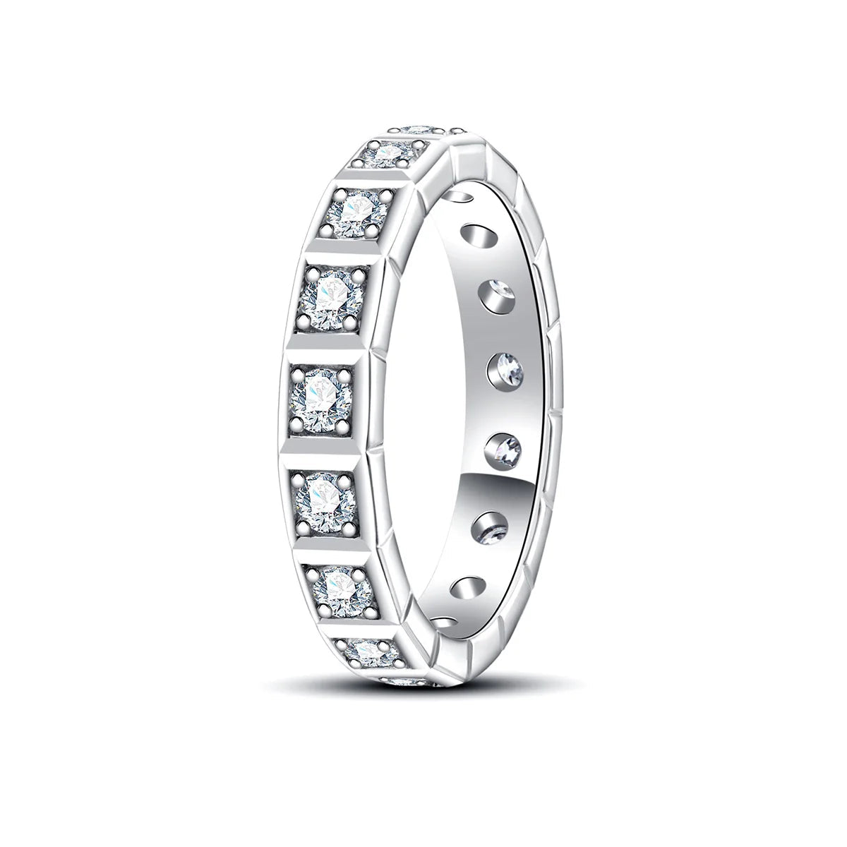 Alliance Mariage Moissanite D Color VVS1 - Léa