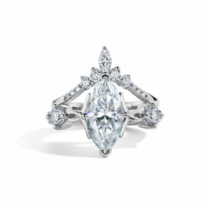 Bague de Fiançailles Femme Moissanite D Color VVS1 - Aurore