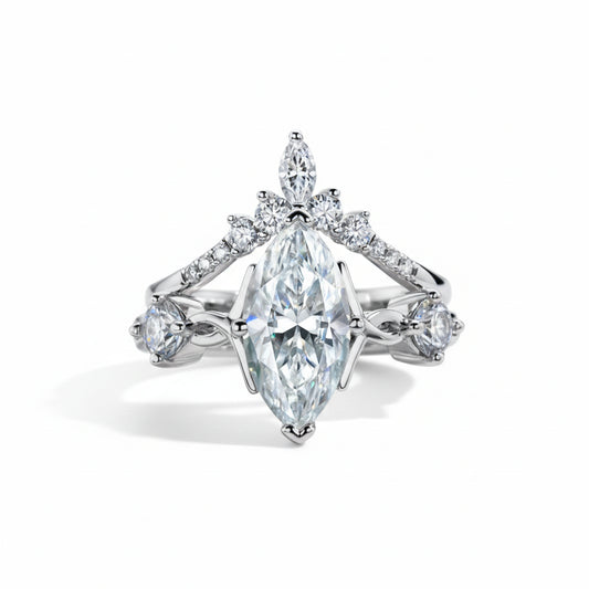 Bague de Fiançailles Femme Moissanite D Color VVS1 - Aurore