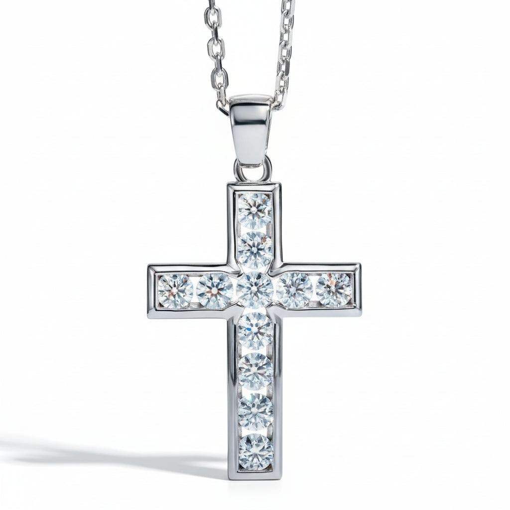 Pendentifs Moissanite D Color VVS1 - Croix