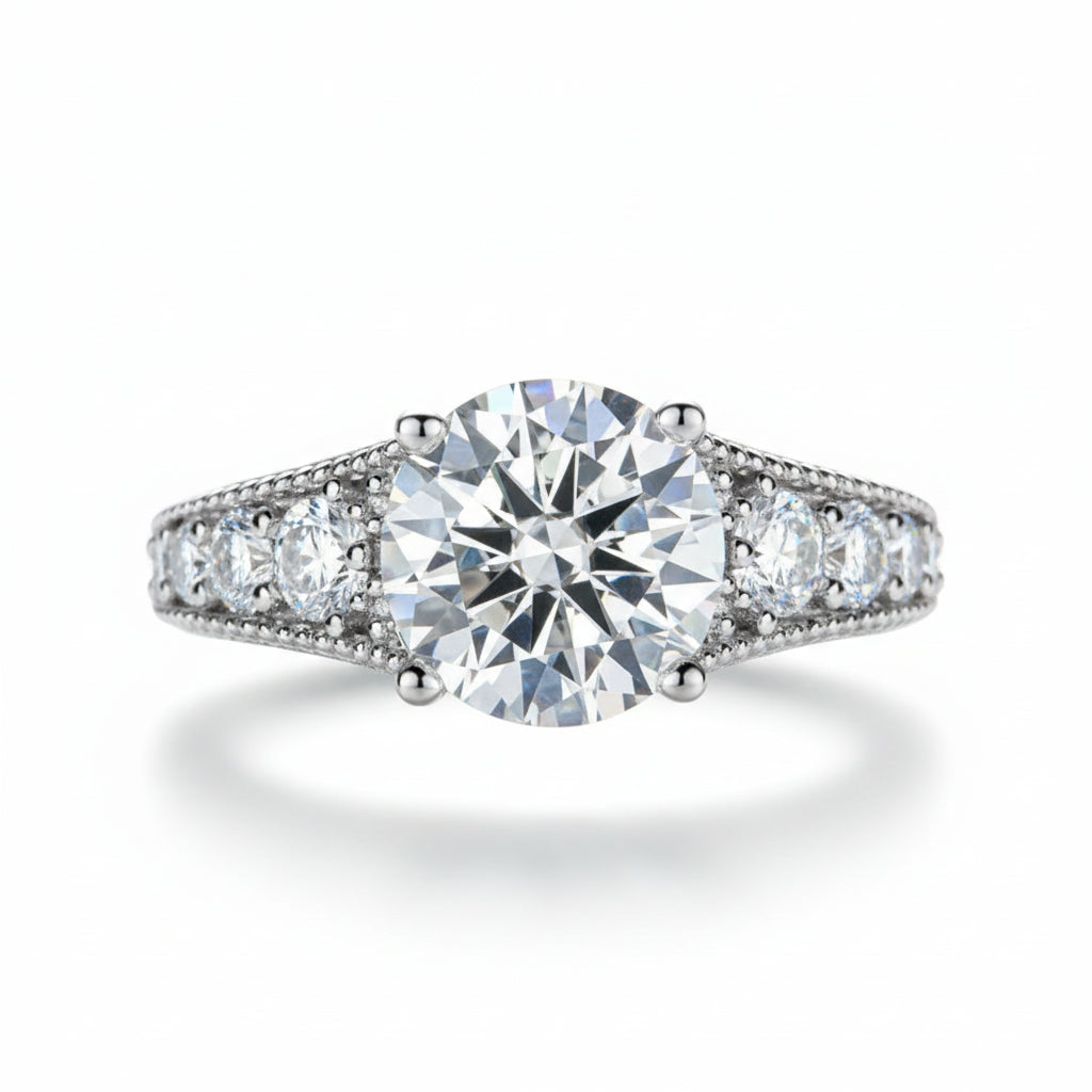 Bague de Fiançailles Moissanite D Color VVS1 - Cindy