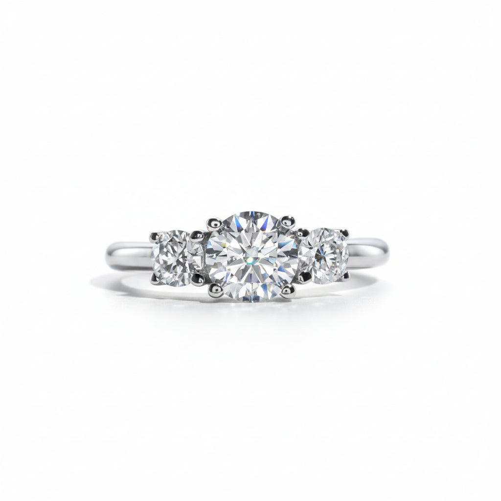 Bague de Fiançailles Moissanite D Color VVS1 - Camille