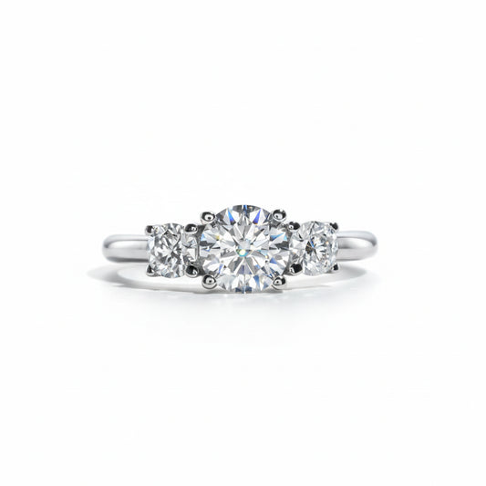 Bague de Fiançailles Moissanite D Color VVS1 - Camille
