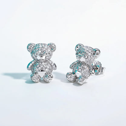Boucles D'oreilles Moissanite D Color VVS1 - Ours