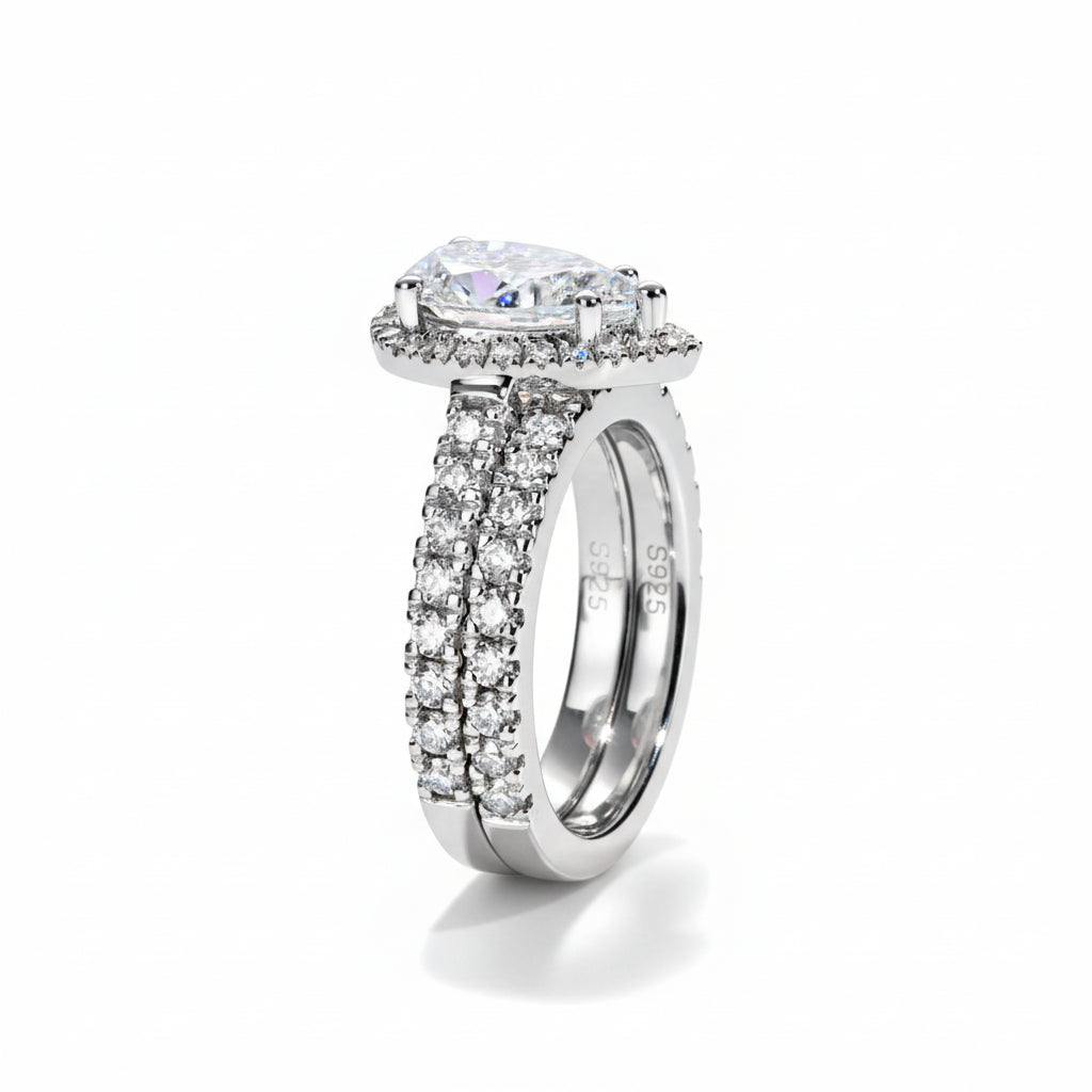 Bague de Fiançailles Femme Moissanite D Color VVS1 - Paolina