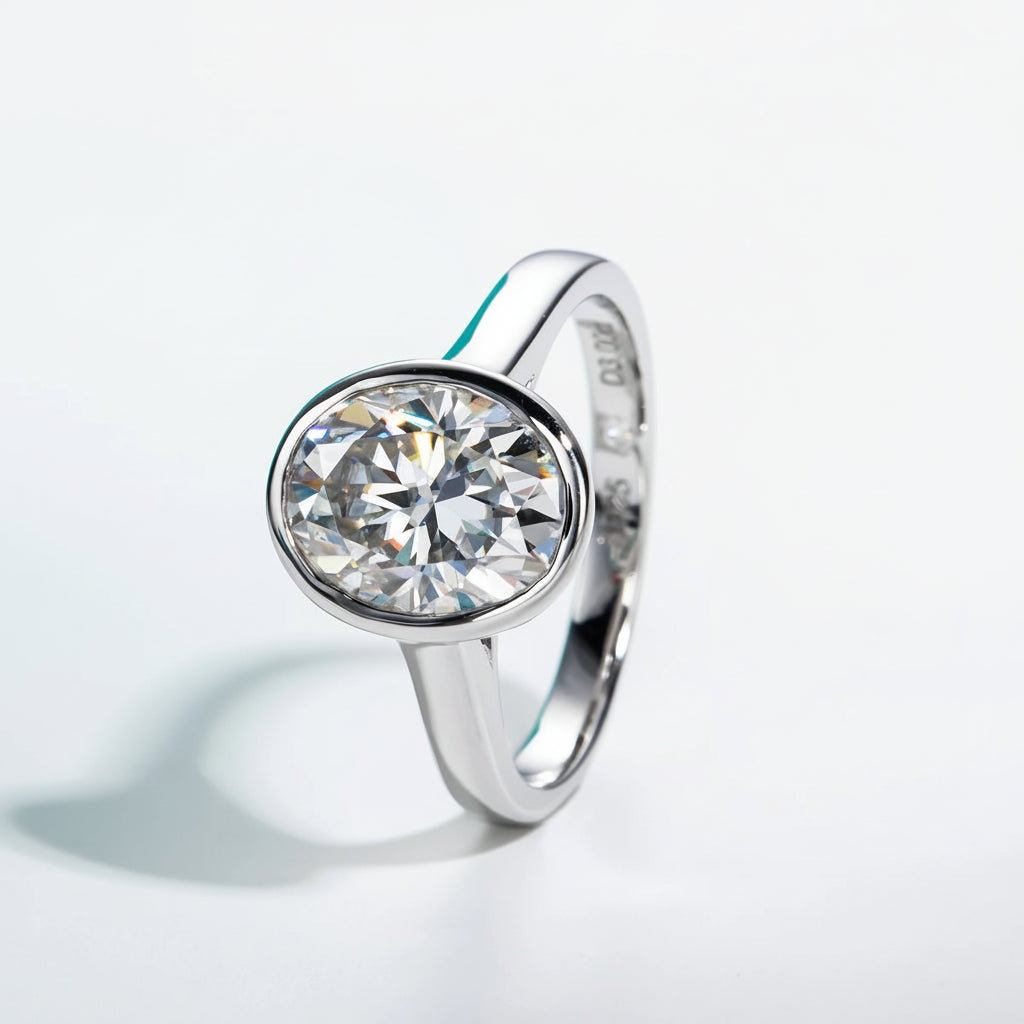 Bague de Fiançailles Femme Moissanite D Color VVS1 - Charlotte