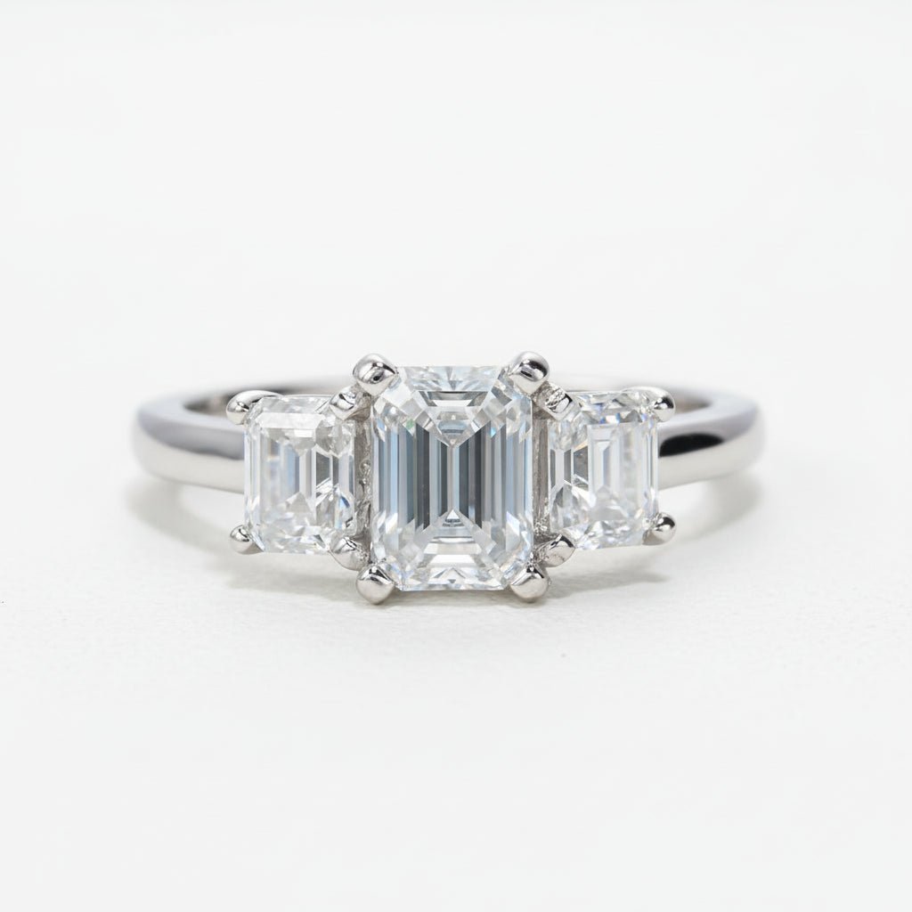 Bague de Fiançailles Femme Moissanite D Color VVS1 - Alda