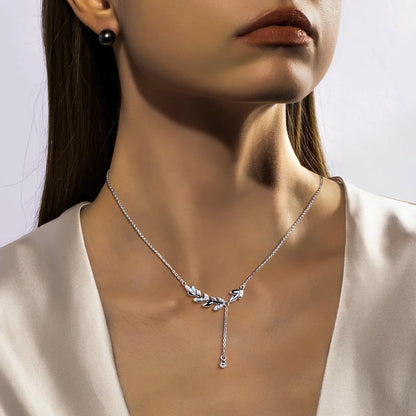 Colliers Femme Moissanite D Color VVS1 - Plume