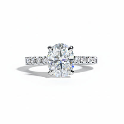 Bague de Fiançailles Moissanite D Color VVS1 - Opaline