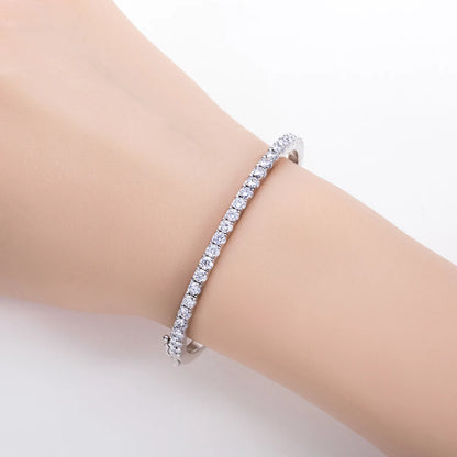 Bracelets Femme Moissanite D Color VVS1 - Demi Éternité