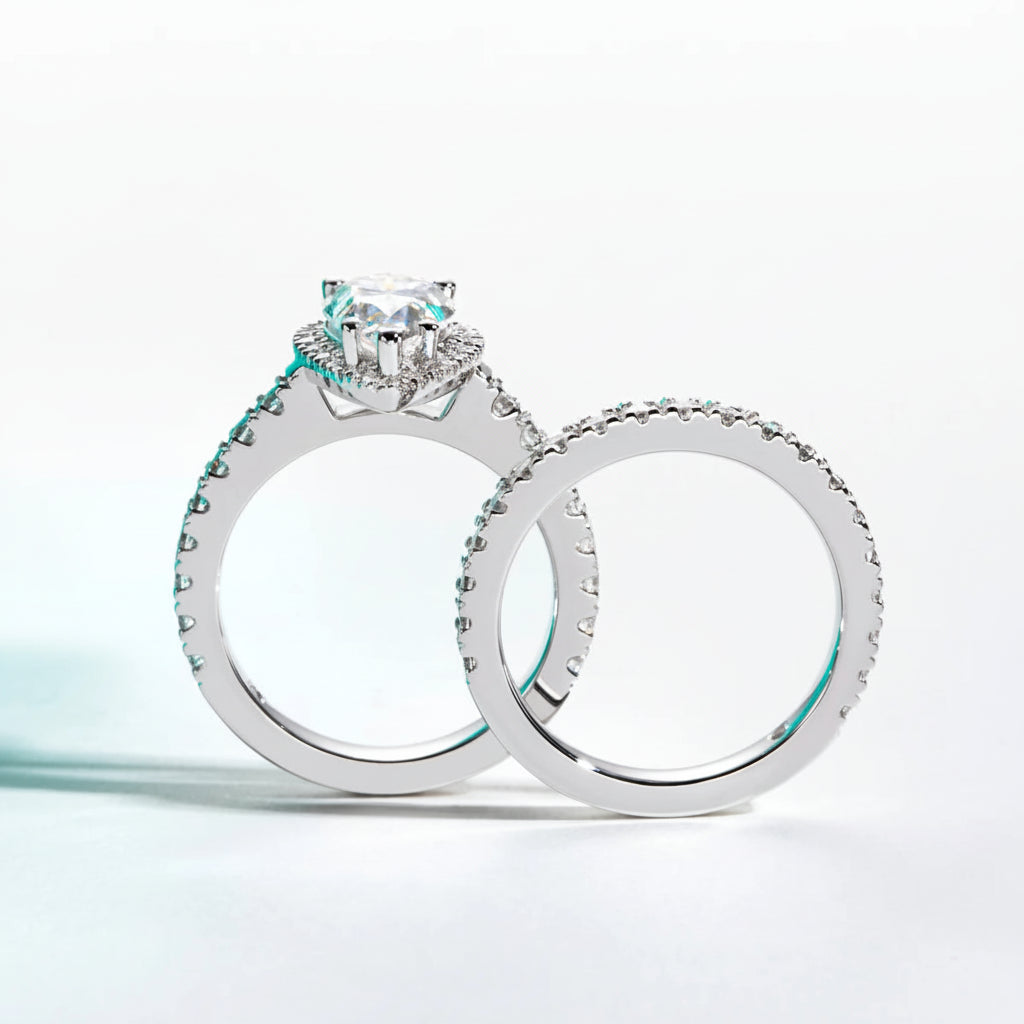 Bague de Fiançailles Femme Moissanite D Color VVS1 - Paolina