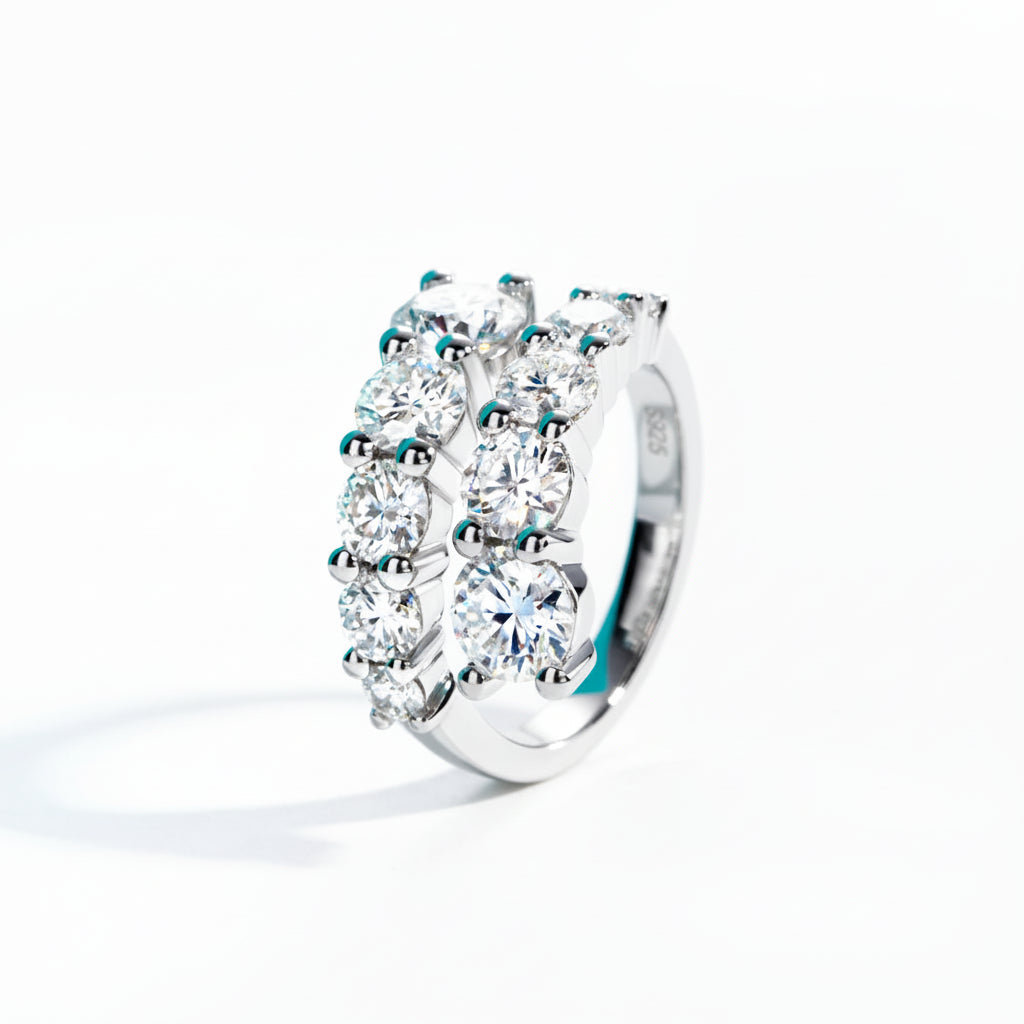 Alliance de Mariage Femme Moissanite D Color VVS1 - Diane