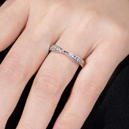 Bague Mariage Moissanite D Color VVS1 - Rose
