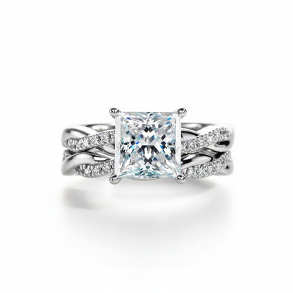Bague de Fiançailles Femme Moissanite D Color VVS1 - Luna