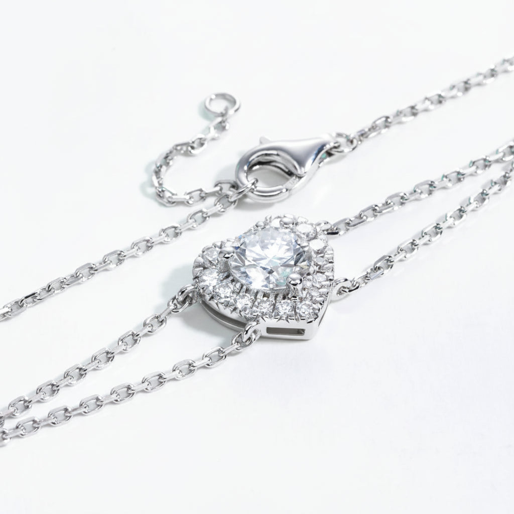 Bracelets Femme Moissanite D Color VVS1 - Coeur
