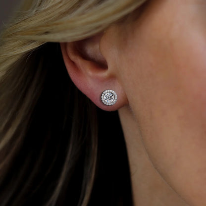Boucles D'oreilles Puces Moissanite D Color VVS1 - Ysée