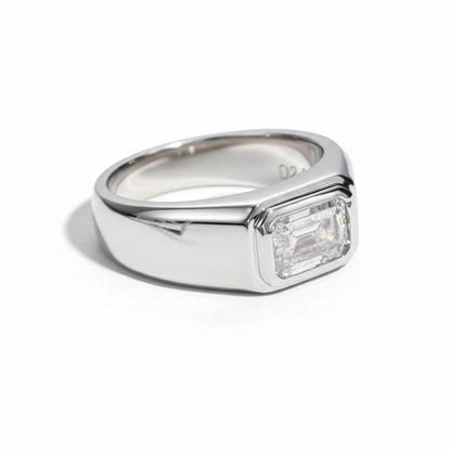 Bague de Mariage Homme Moissanite D Color VVS1 - Benoit